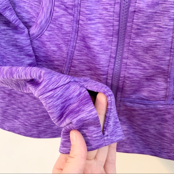 ATHLETA Purple Space Dye Strength Hoodie 2 - Picture 4 of 10